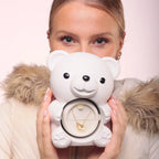 Ours en Rose Éternelle & Collier Personnalisé